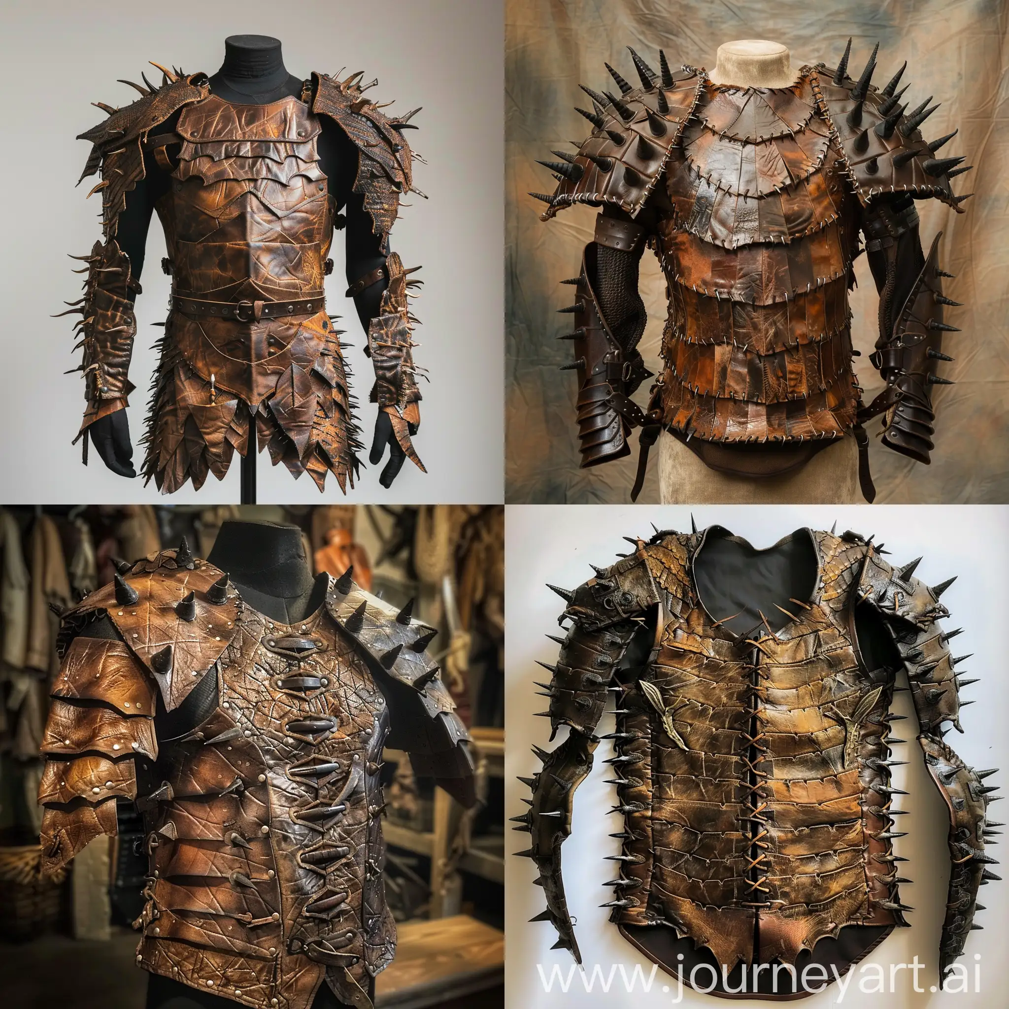 Manticore-Hide-Armor-with-Leather-and-Spikes-for-Maximum-Protection