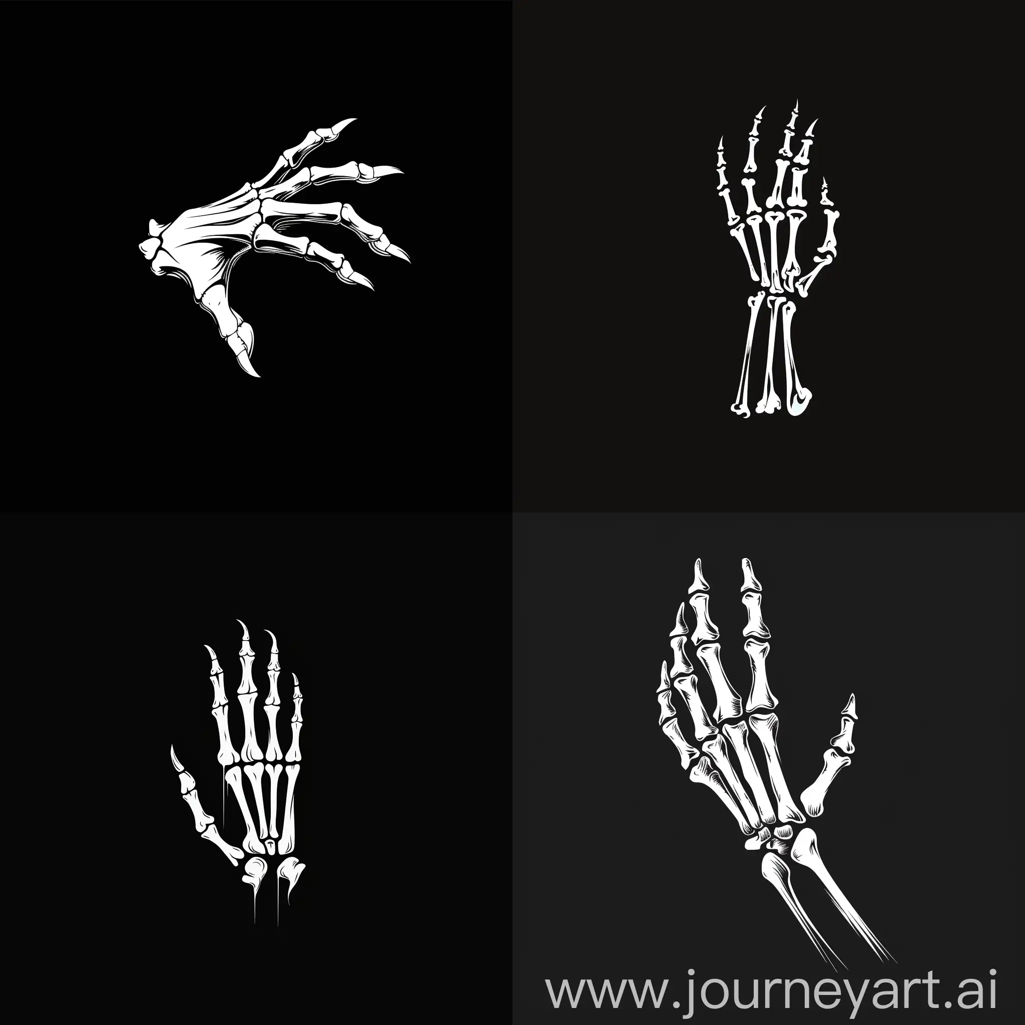 Minimalistic-Reaper-Hand-Logo-on-Black-Background