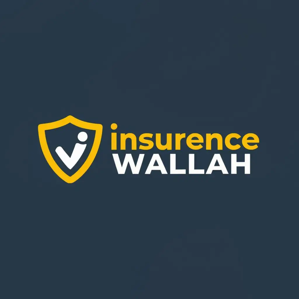 logo, insurance, with the text "insurence Wallah", typography