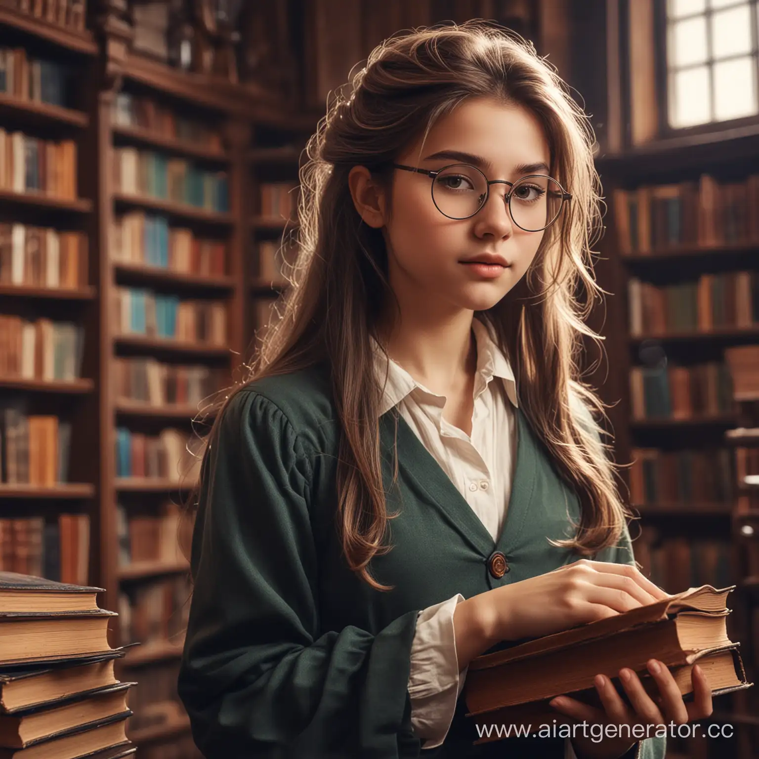 Young-Scholar-with-Books-Fantasy-Library-Exploration