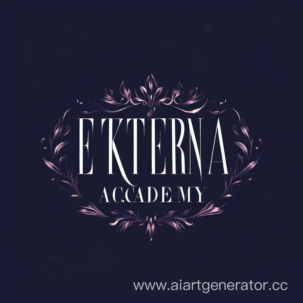 Elegant-Cold-and-Dark-Tones-Beauty-Academy-Logo-by-Ekaterina-Tyuleneva