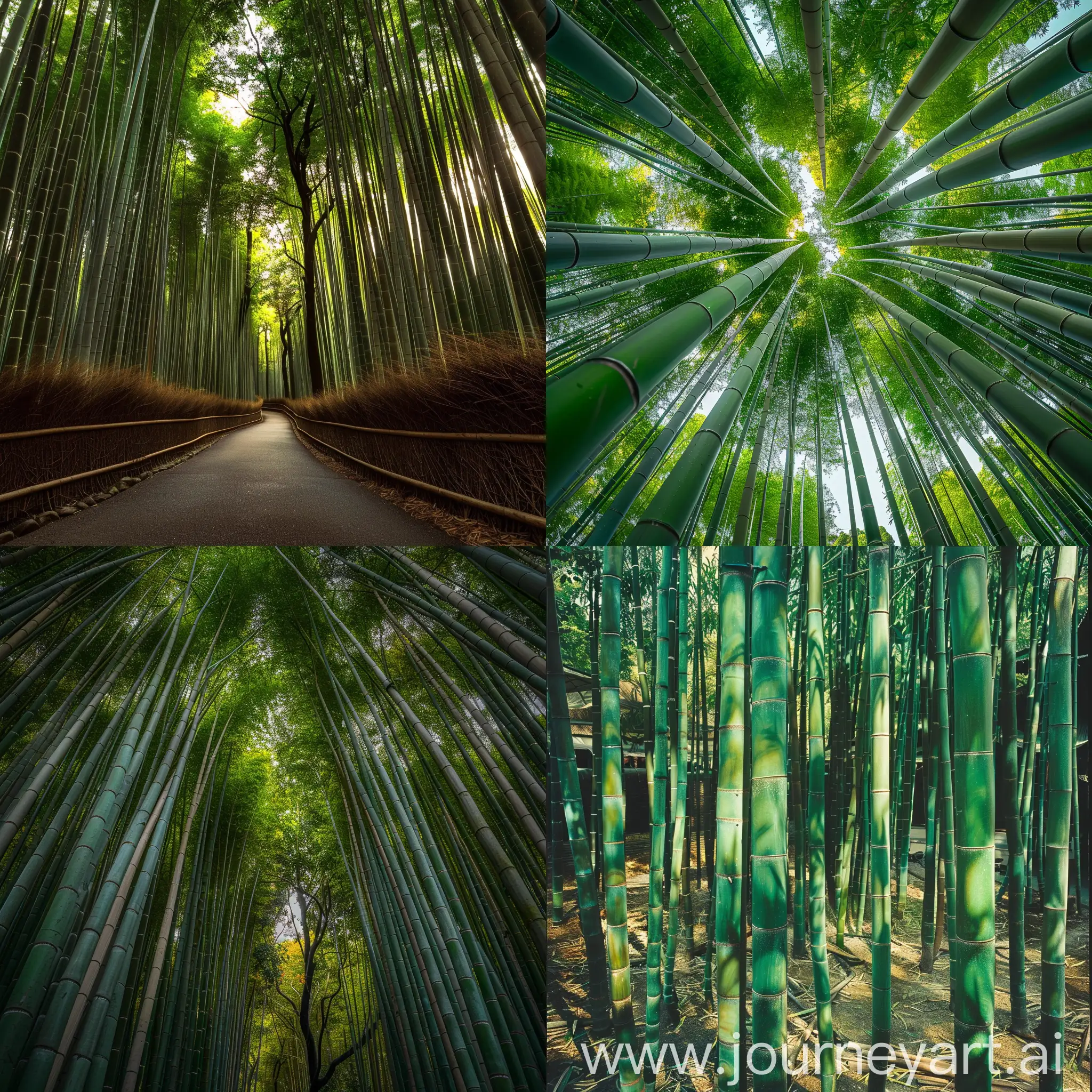 Tranquil-Bamboo-Forest-in-Temple-Serene-HighLevel-Photography-Perspective