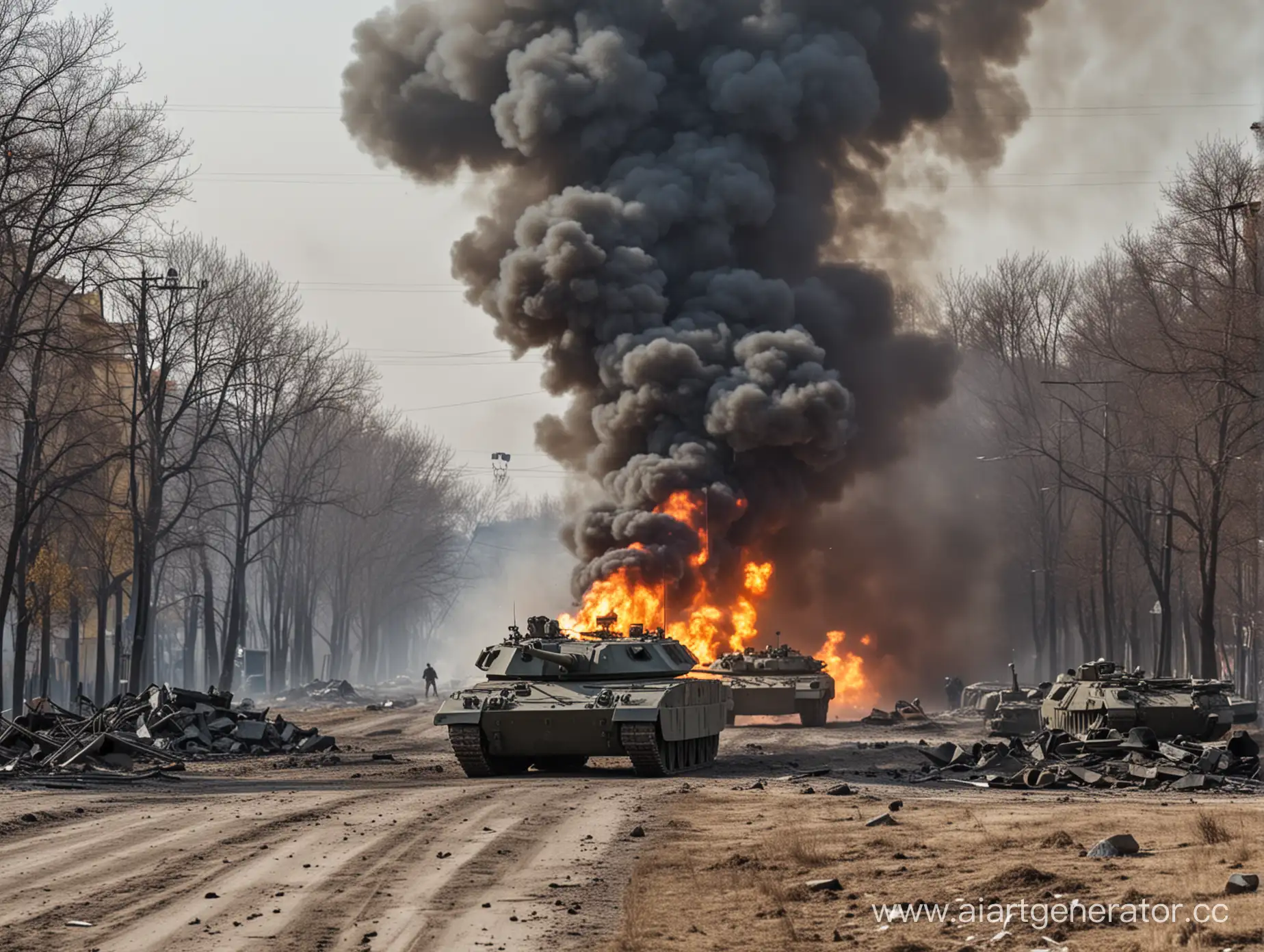 Война на украине , бронетранспортёры и танки ведут бой вертолёты летают и истребитили бомбят всё,жестокие бои в городе,артлерия повсюду бьёт