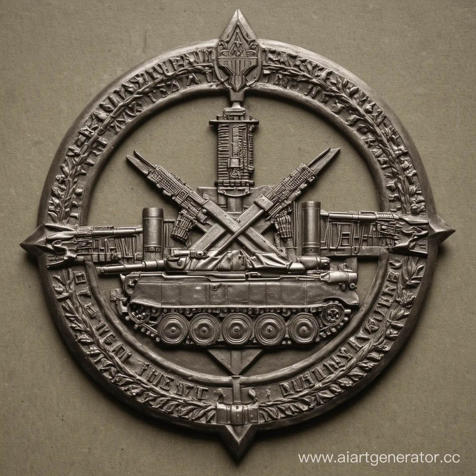 Majestic-Tank-Regiment-Emblem-in-Golden-Hues