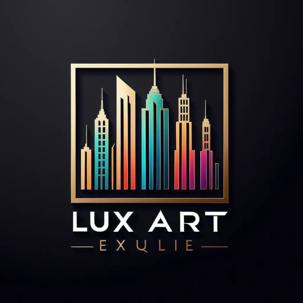 Lux Art By RR Elegant Urban Contemporary Logo for HighEnd New York Style