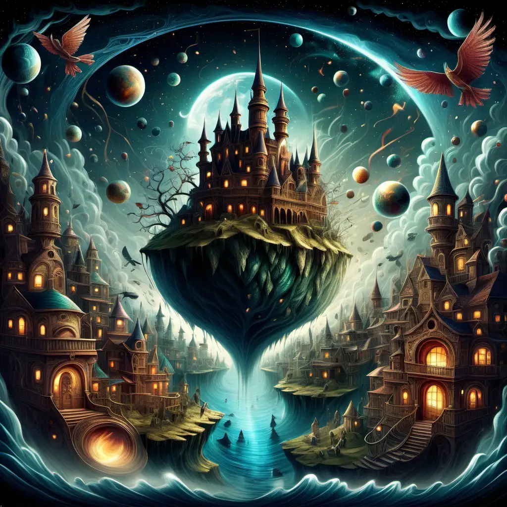 An ilustration representing the imagination, magic style, ultra detailed