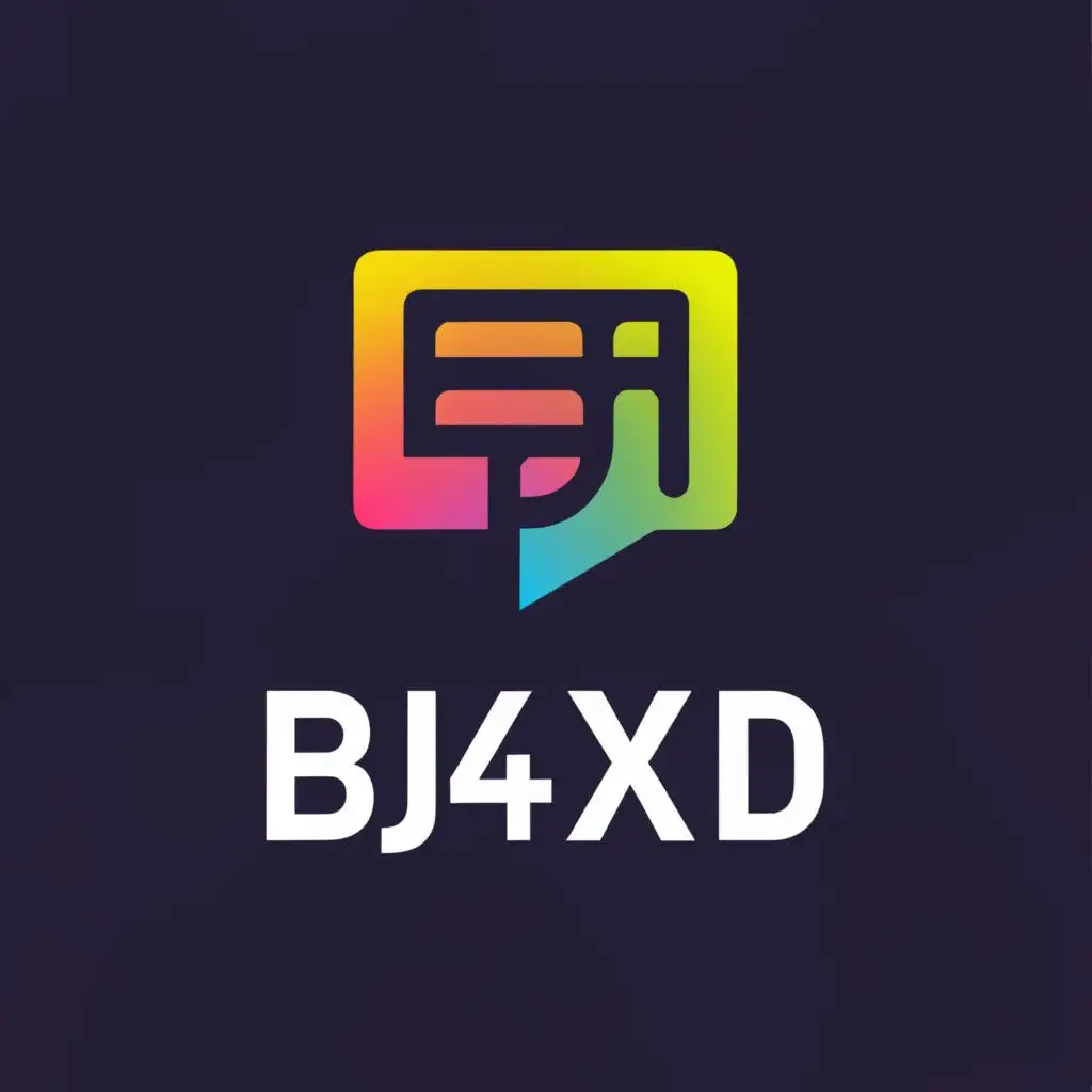 a logo design,with the text "BJ4XD", main symbol:chatroom,complex,be used in Restaurant industry,clear background