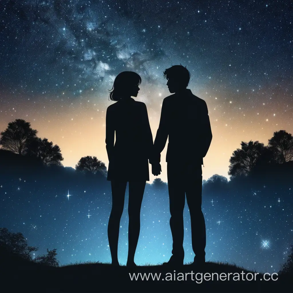 Starry-Night-Silhouette-of-Couple