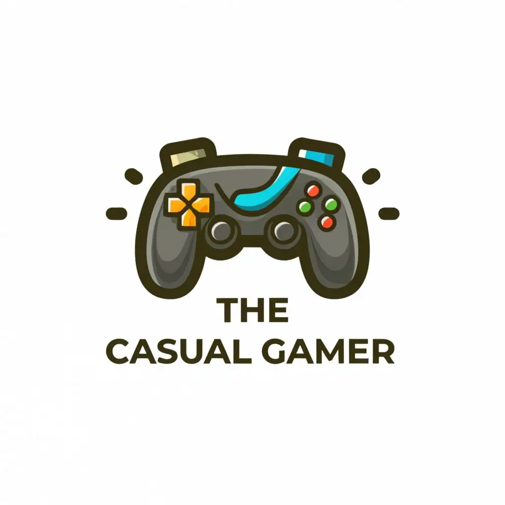 a logo design,with the text "The Casual Gamer", main symbol:Controller,Moderate,clear background