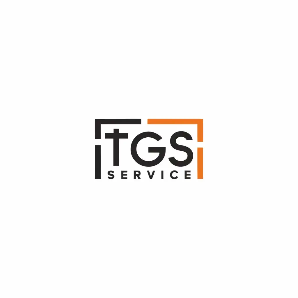 a logo design,with the text "TGS-service", main symbol:TGS-service,Minimalistic,clear background