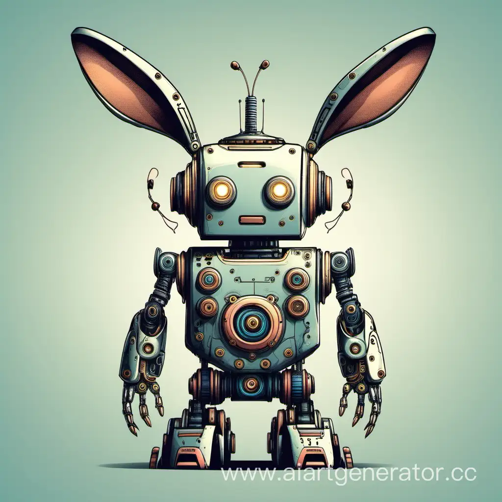 Adorable-Robot-with-Rabbit-Ears-and-Tail-Whimsical-AI-Bunny-Concept