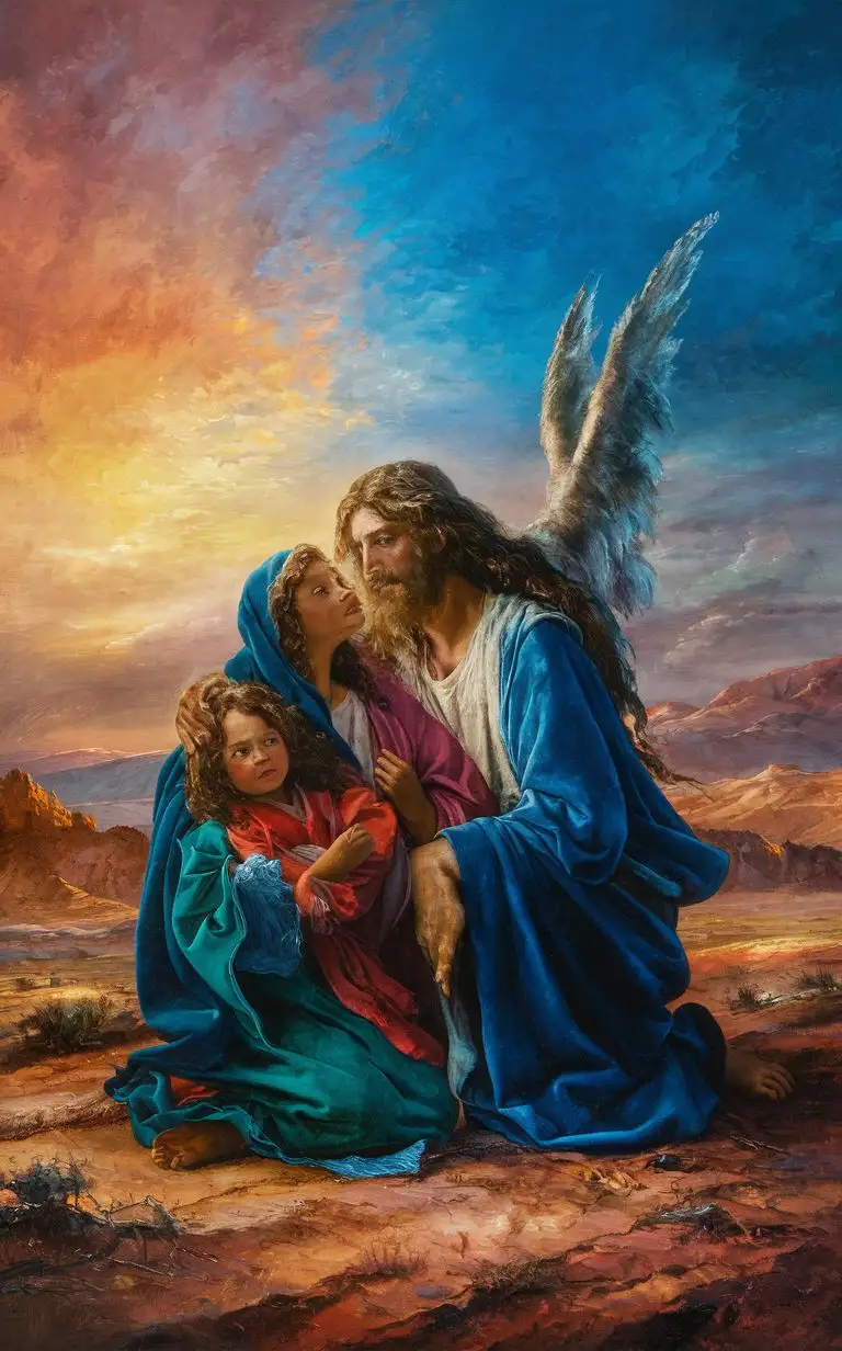 Divine-Intervention-in-the-Wilderness-Angel-of-the-Lord-and-Hagar