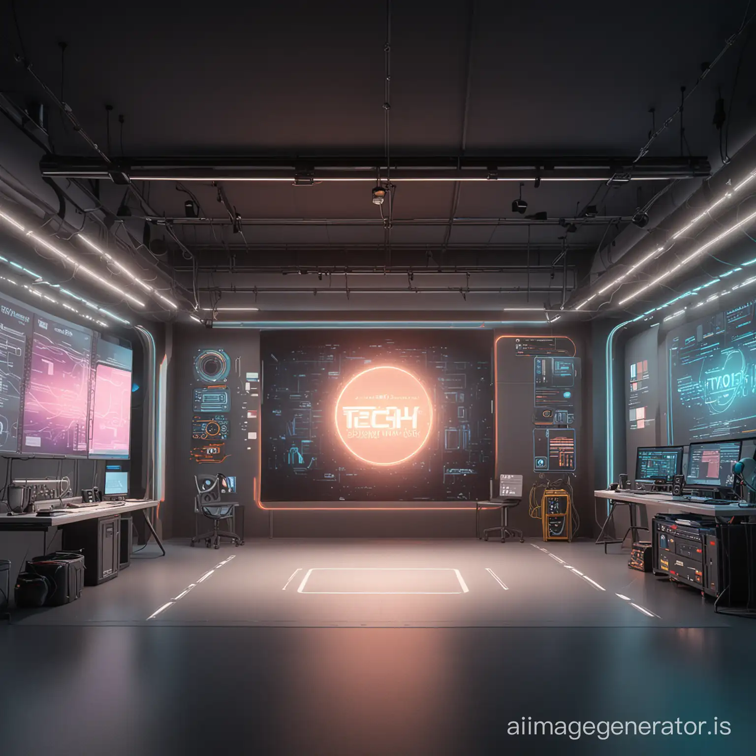 Tech-Explainer-Studio-Background-Futuristic-Tech-Presentation-Setting