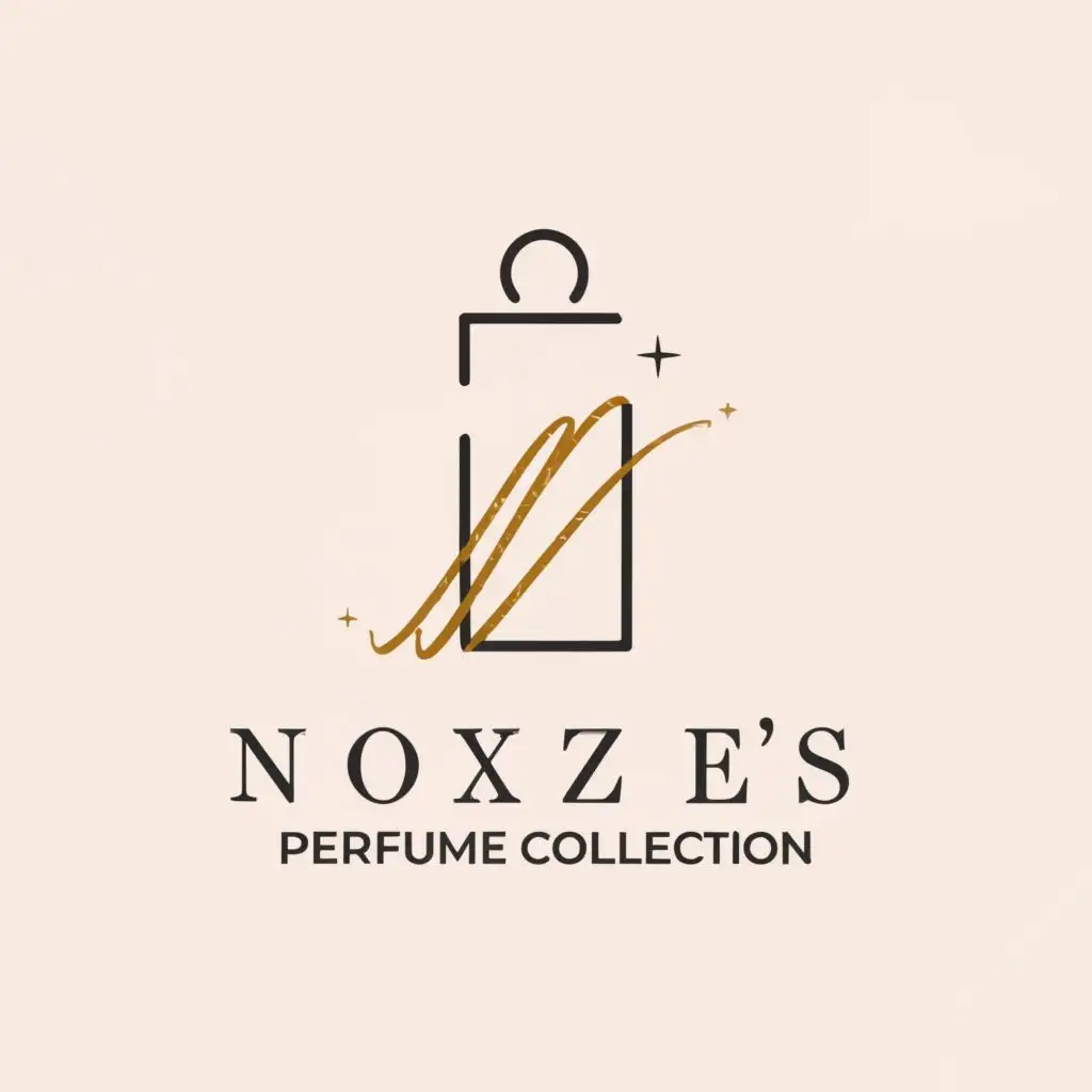 a logo design,with the text "Noxie's Perfume Collection", main symbol:Perfume/Cologne,Minimalistic,be used in Beauty Spa industry,clear background