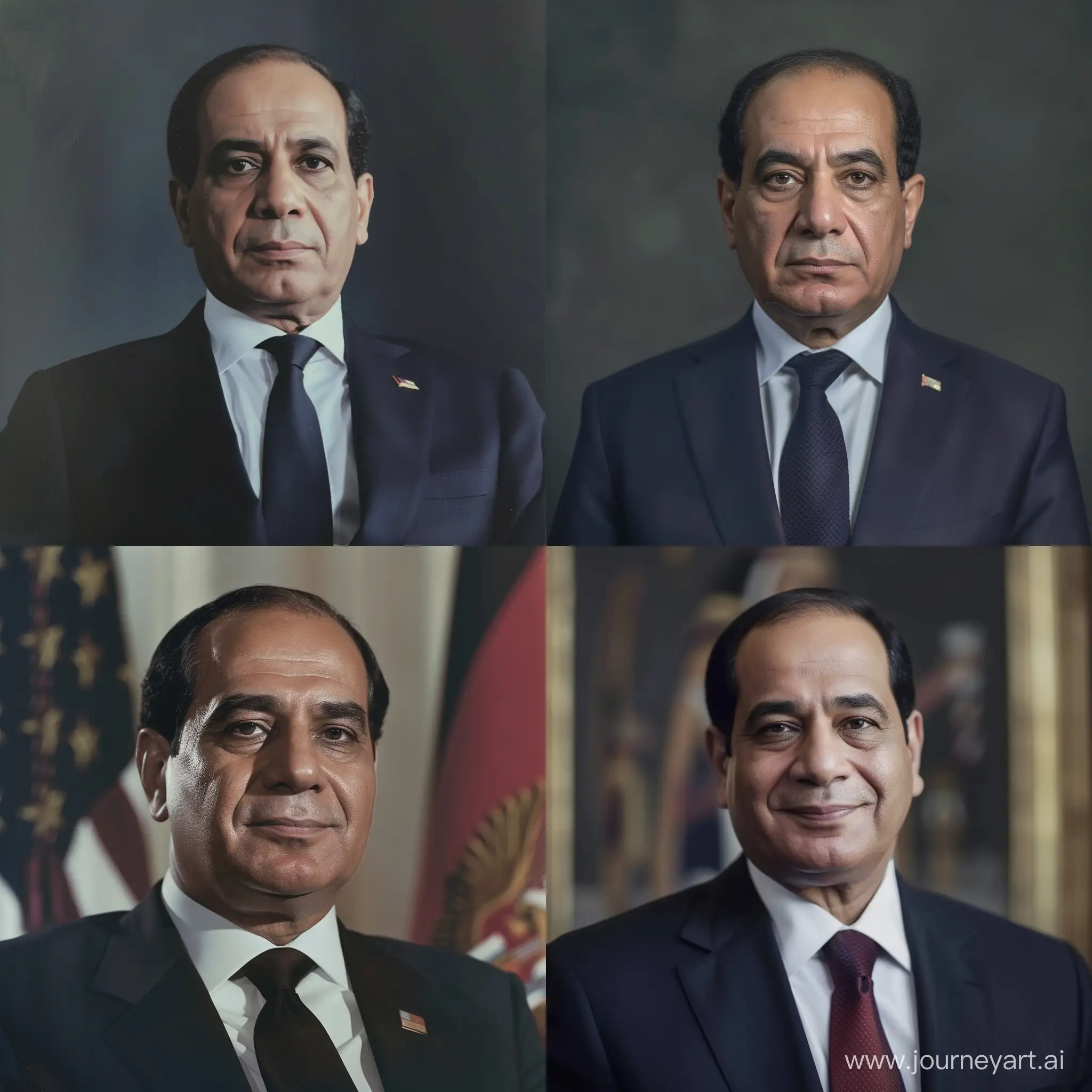 a real pic of the current president of Egypt
