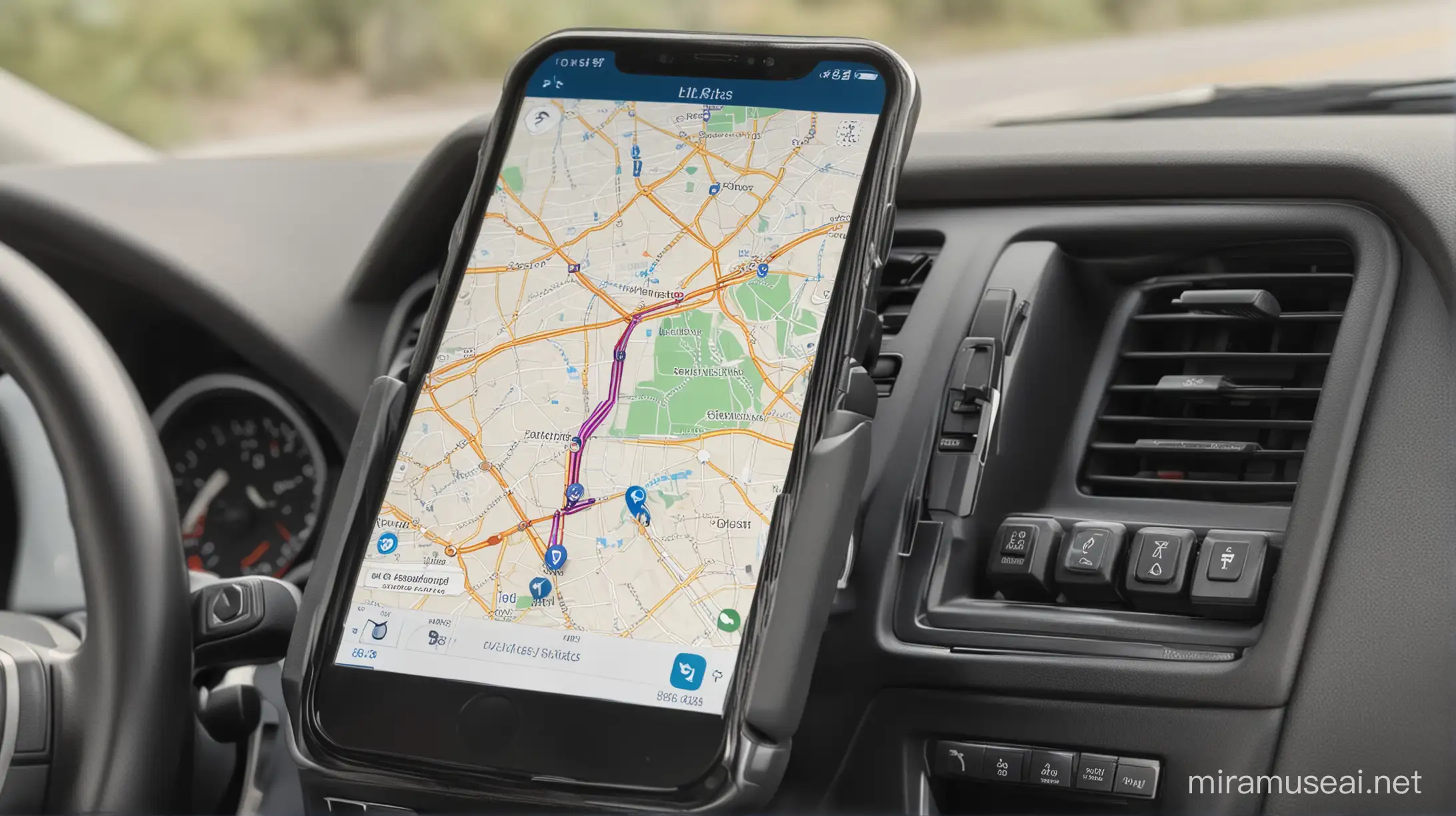 GPS Navigation in Car for Biological Material Delivery