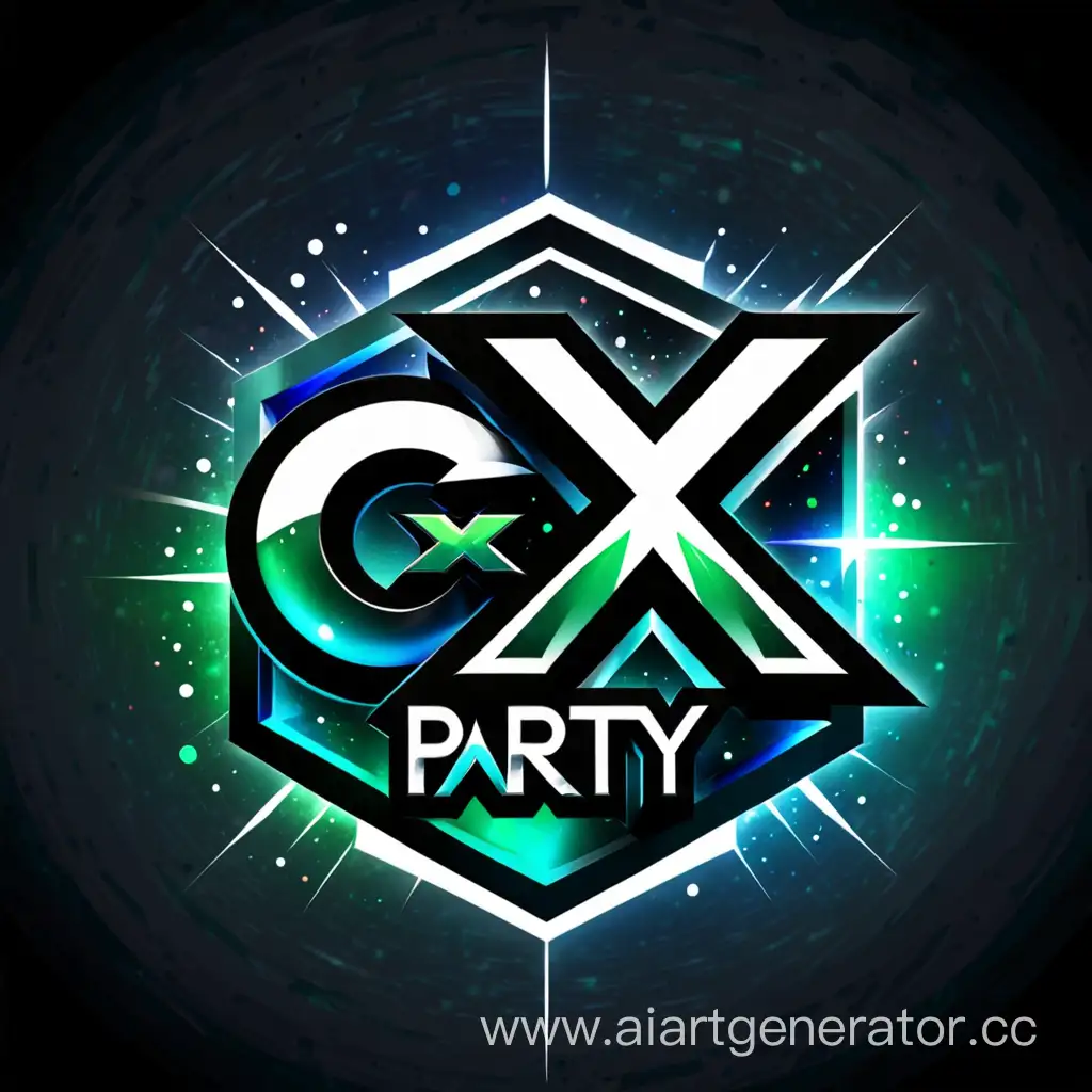 Vibrant-GX-Party-Logo-Design-Colorful-Celebration-Emblem