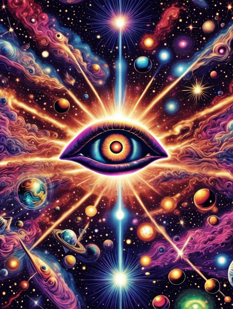 Cosmic Vision Psychedelic Universe Expansion