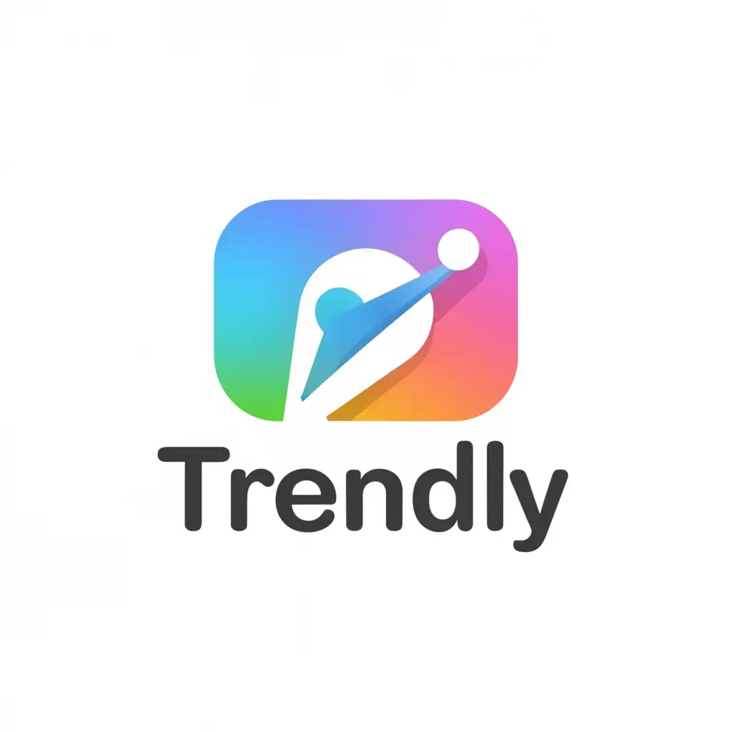 a logo design,with the text "trendly", main symbol:telegram,Minimalistic,be used in Internet industry,clear background