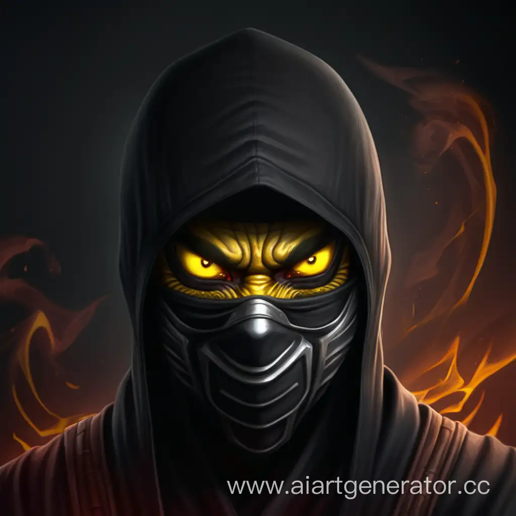 Sinister-Ninja-Mask-with-Glowing-Yellow-Demonic-Eyes