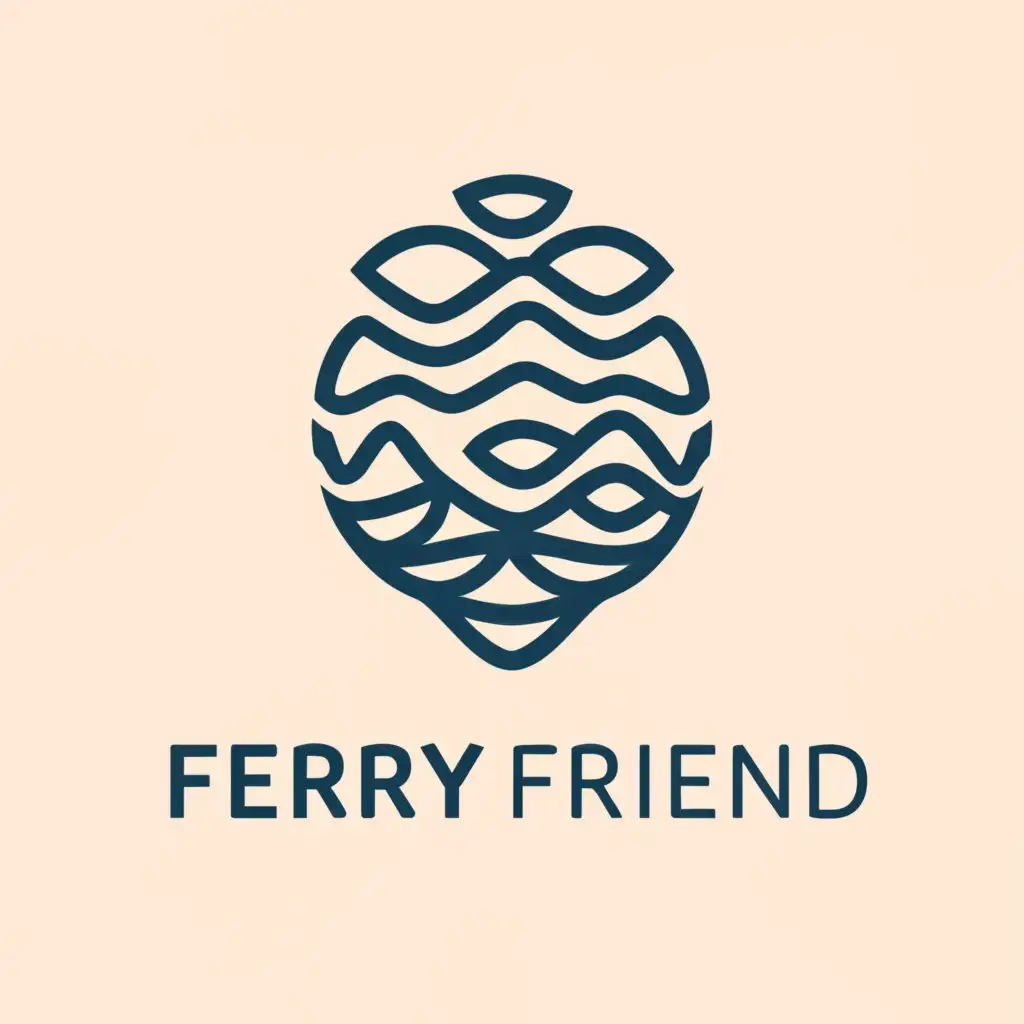 a logo design,with the text "It should just have: FerryFriend", main symbol:I need a logo for my app FerryFriend, it is an app that provides ferry schedules and more for various agencies in Washington State.

I would like to see designs that explore more abstract concepts related to ferries. The existing logo doesn't work because it features a distinctive "Washington State Ferry", and I need something that encompasses those, as well as passenger only ferries that are operated by different agencies. As such, I *probably* don't want a literal ferry in the logo, unless you can make it abstract enough to not be a specific ferry. I like the idea of incorporating water elements but want also want to steer clear of cliches (anchor or wheels). Would like to see designs that employ minimalism (simple and modern is great!),Moderate,clear background