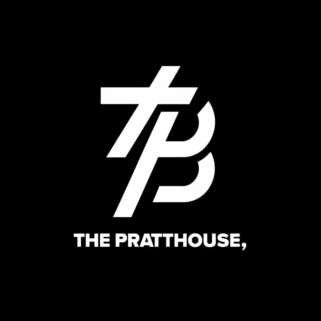a logo design,with the text 'The PrattHouse, 173', main symbol:P,Minimalistic,be used in Religious industry,clear background
