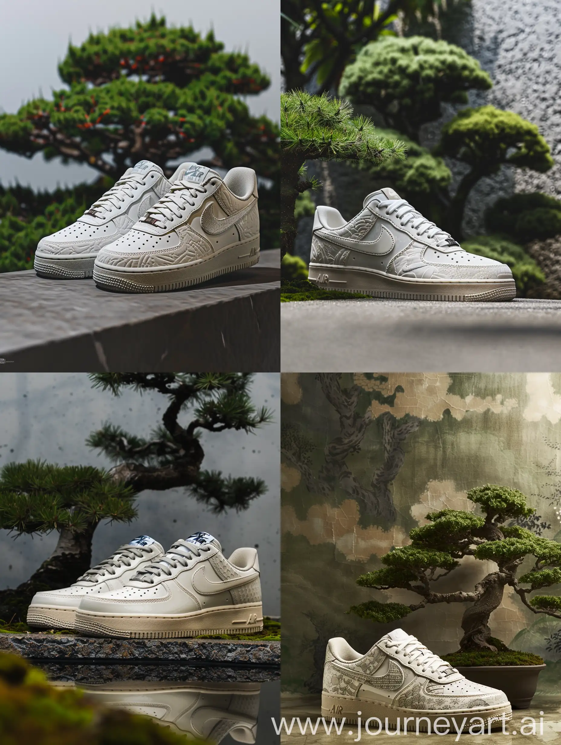 Japanese-Porcelain-Nike-Air-Force-1-in-Studio-Bonsai-Garden
