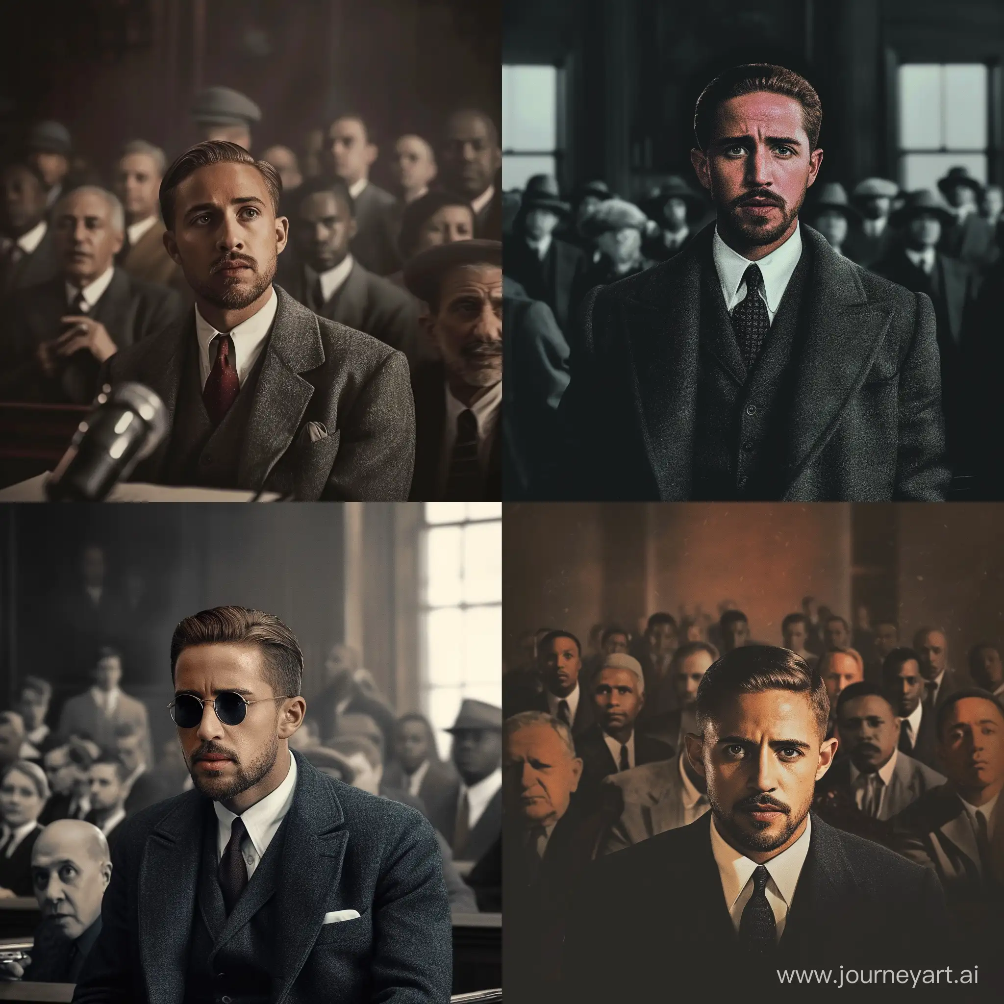 a depiction of Ryan Gosling playing Malcom X in his last movie