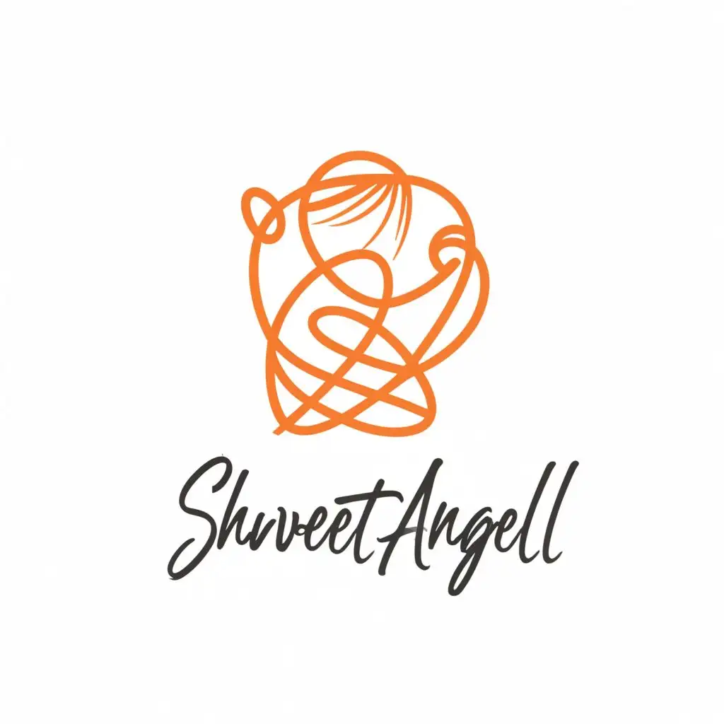 LOGO-Design-For-Shweetangel-Elegant-Yarn-Theme-with-Korean-Girl-Wallpaper-for-Beauty-Spa-Industry