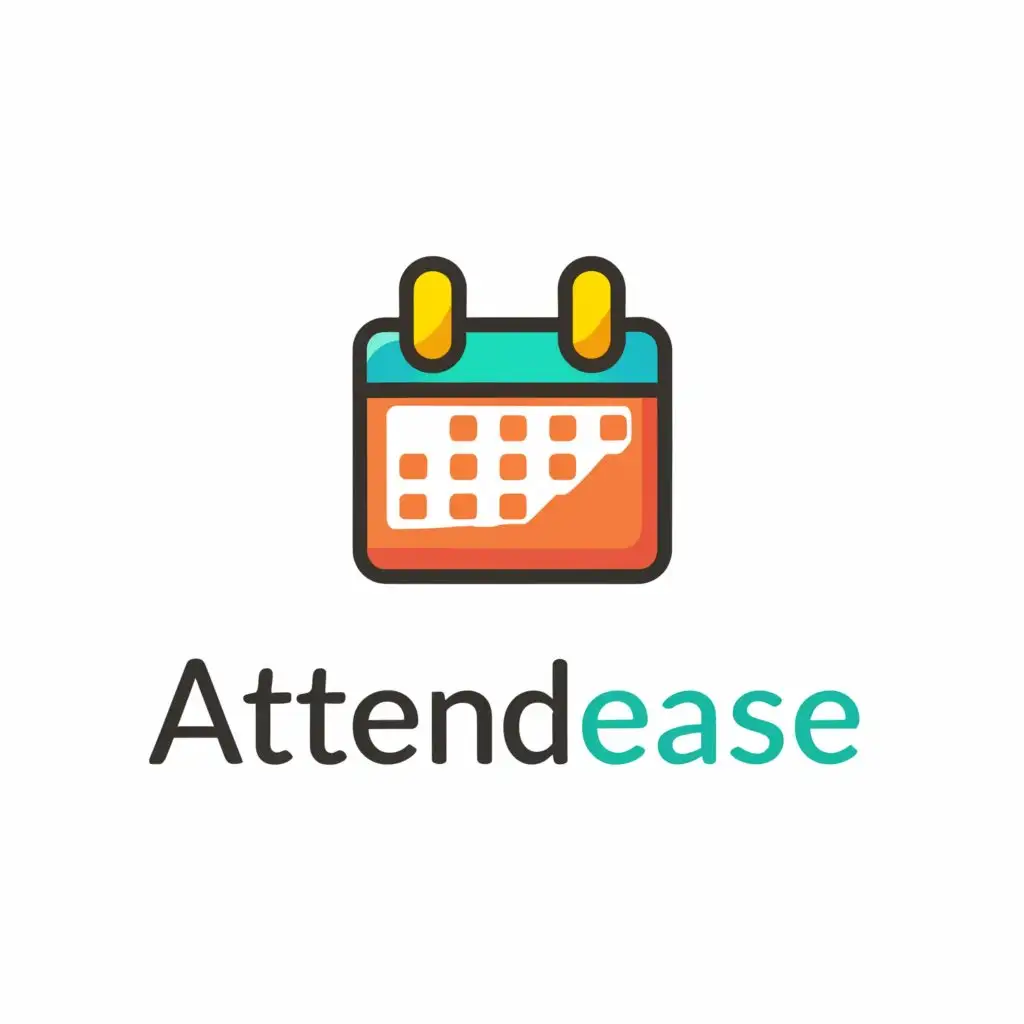a logo design,with the text "AttendEase", main symbol:Calendar,Moderate,be used in Education industry,clear background