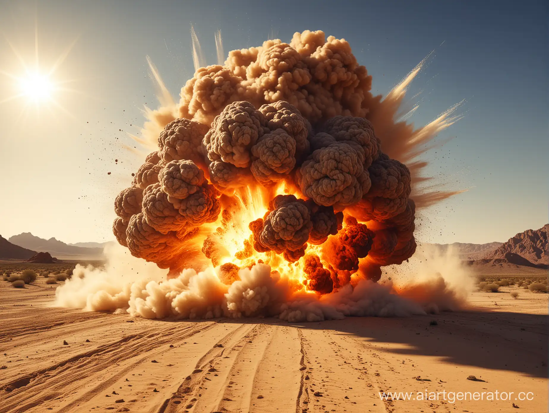 Dramatic-Desert-Explosion-Intense-Blast-Amidst-Arid-Sands