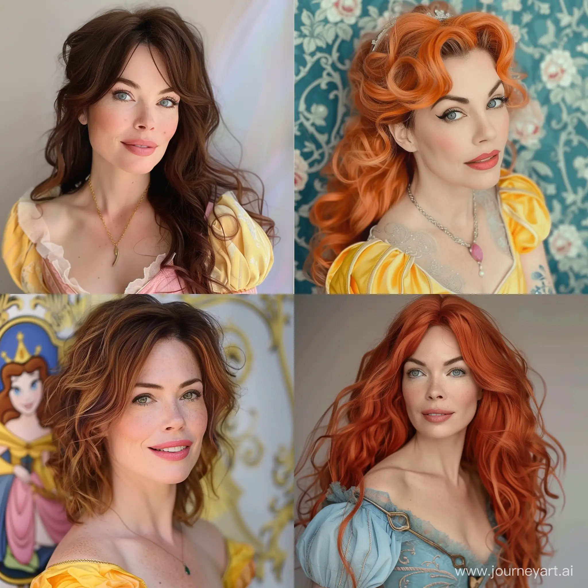 Rose-McGowan-Enchants-as-a-Disney-Princess-Portrait