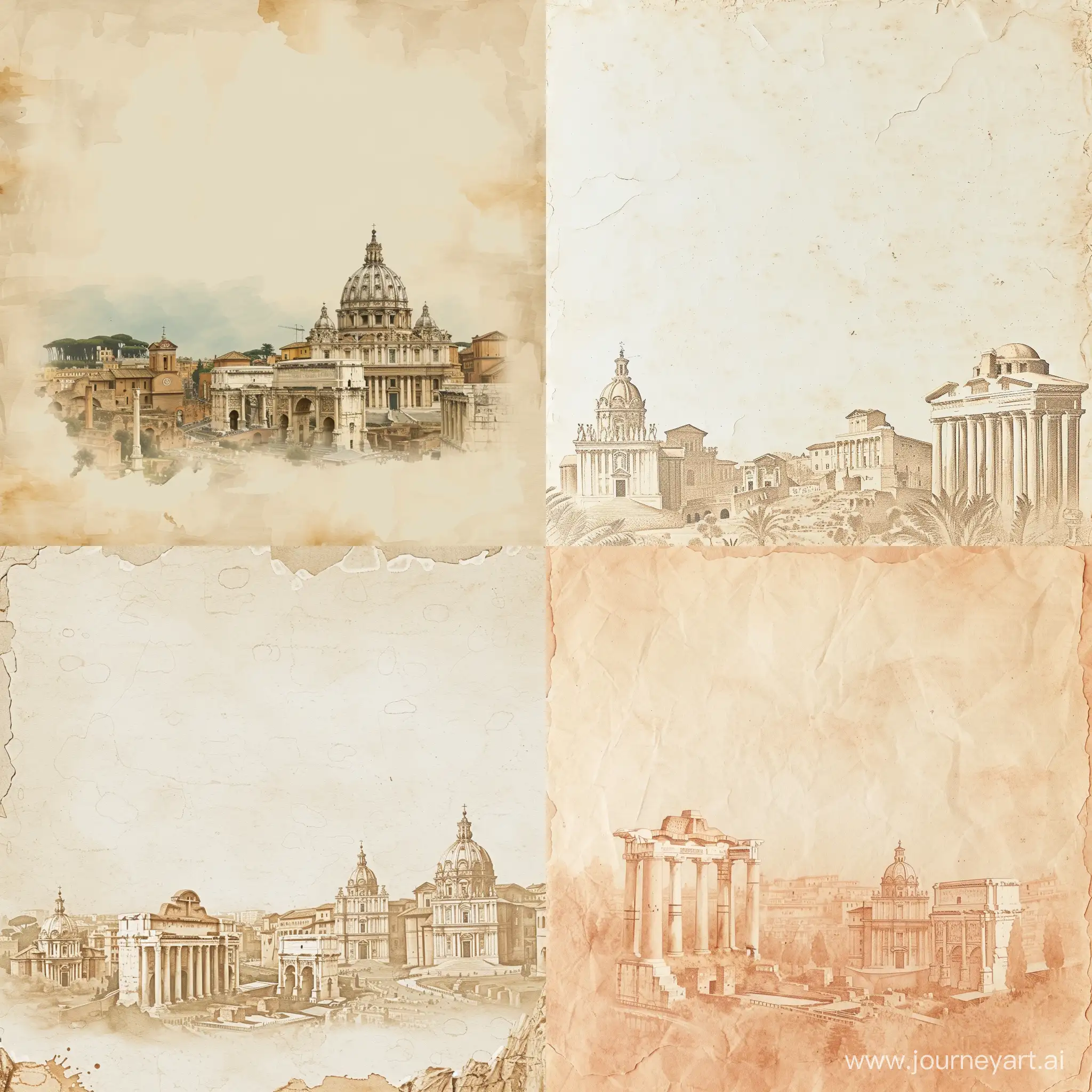 Symmetrical-Texture-of-Antique-Rome-on-Light-Background