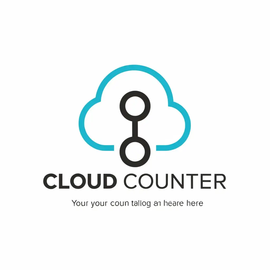 a logo design,with the text "Cloud Counter", main symbol:other,Minimalistic,be used in Internet industry,clear background