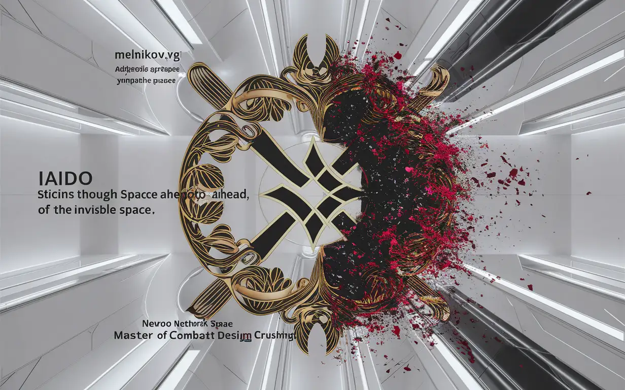 Paradoxical-Style-Iaidoka-Cuts-Through-Space-MelnikovVG-Logo-Analog