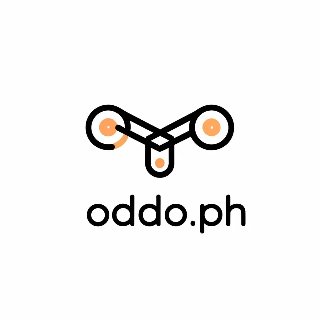 a logo design,with the text "oddo.ph", main symbol:drone,Minimalistic,be used in Travel industry,clear background