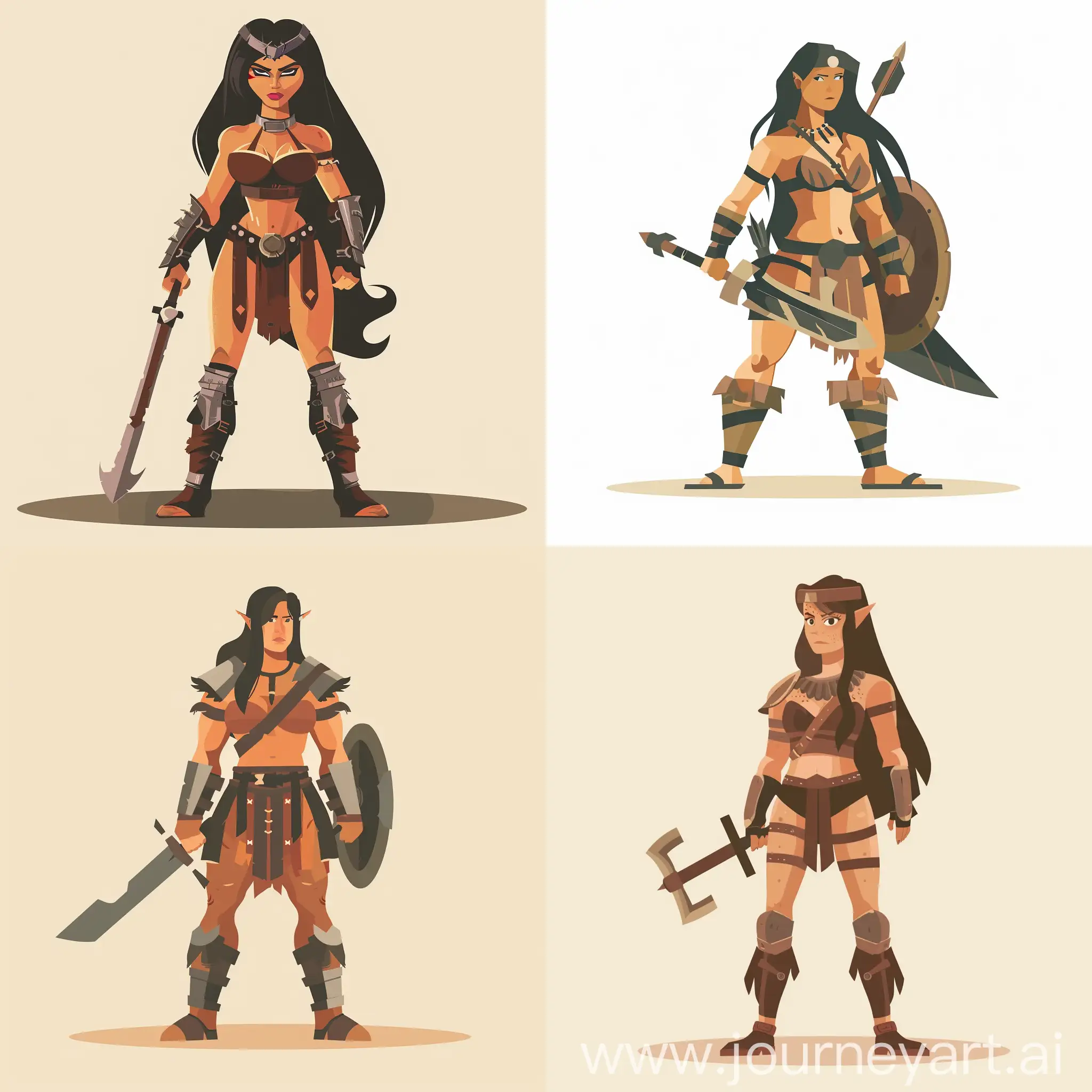Powerful-Female-Barbarian-Warrior-Illustration-Inspired-by-Conan-the-Barbarian