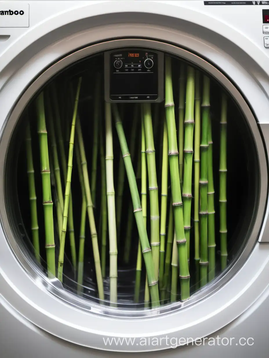 bamboo in the washing machine