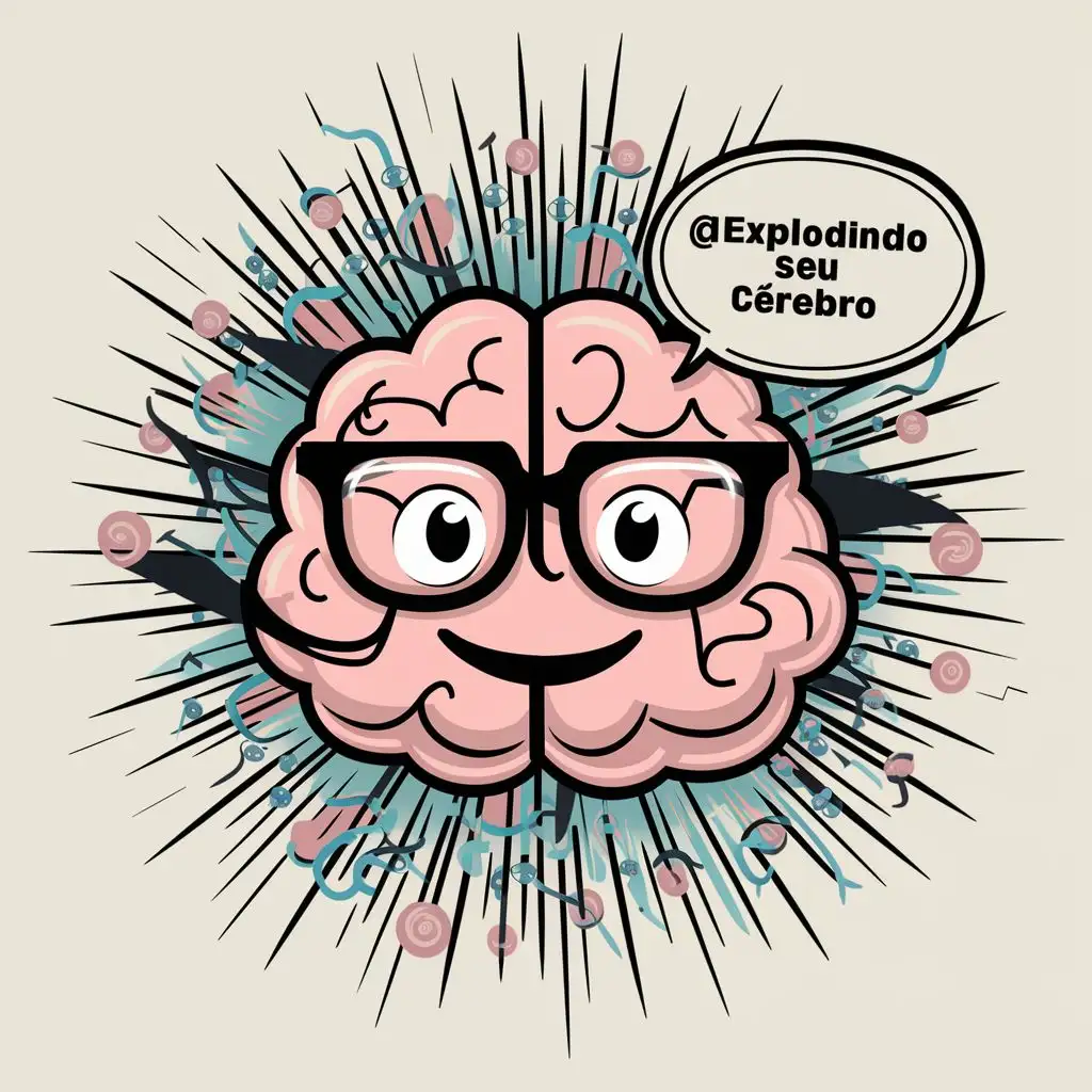 um logo de um Cérebro com a frases:
"@explodindo seu Cérebro"