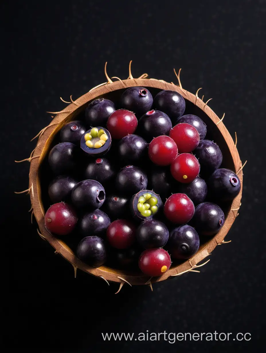 Vibrant-Acai-Fruit-Displayed-on-Elegant-Black-Background