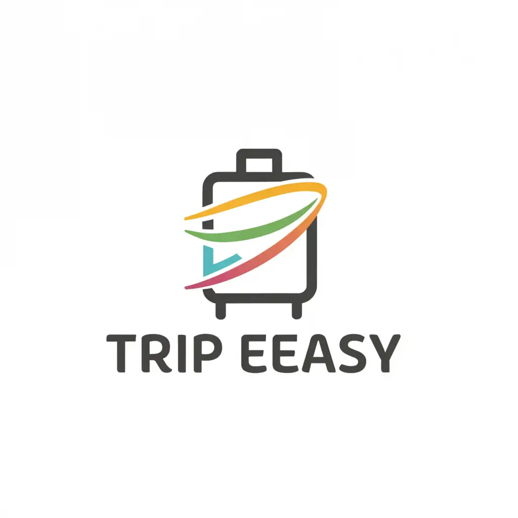 a logo design,with the text "Trip Easy", main symbol:travel, trip,Minimalistic,be used in Travel industry,clear background