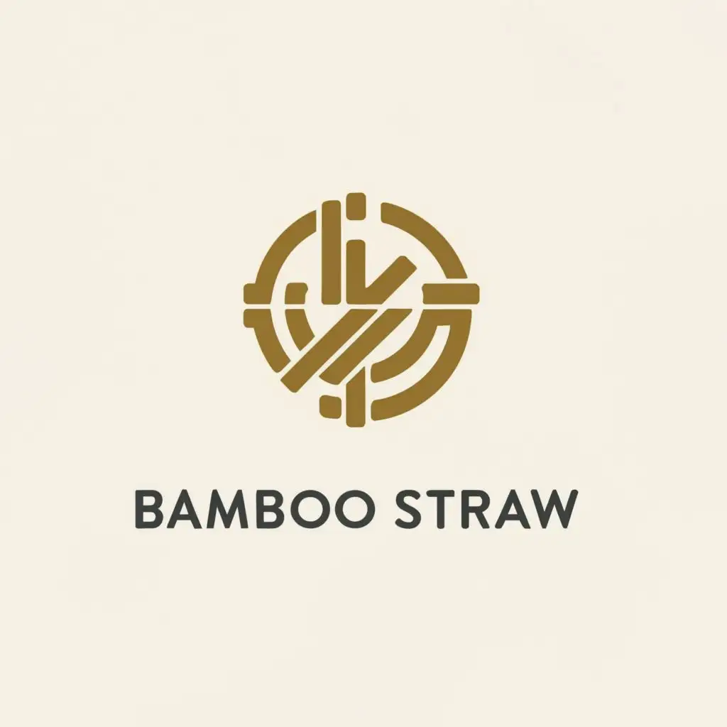 a logo design,with the text "Bamboo Straw", main symbol:Machine making a bamboo straw,Moderate,clear background