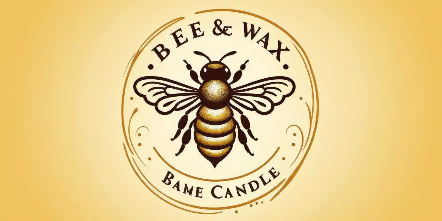Artistic Beeswax Candle Logo Design with Custom and Unique Flair