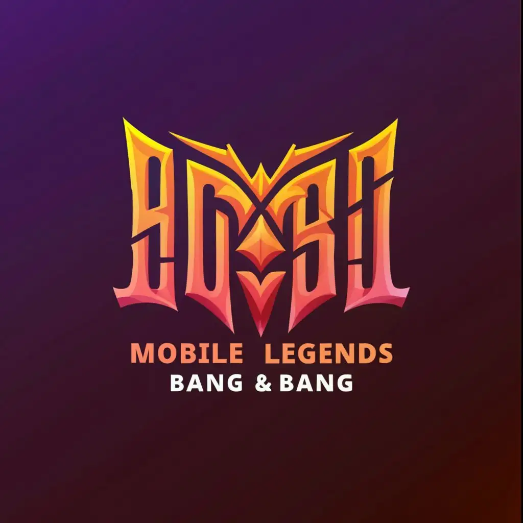 a logo design,with the text "HOSHI", main symbol:Mobile Legends Bang Bang text,complex,clear background