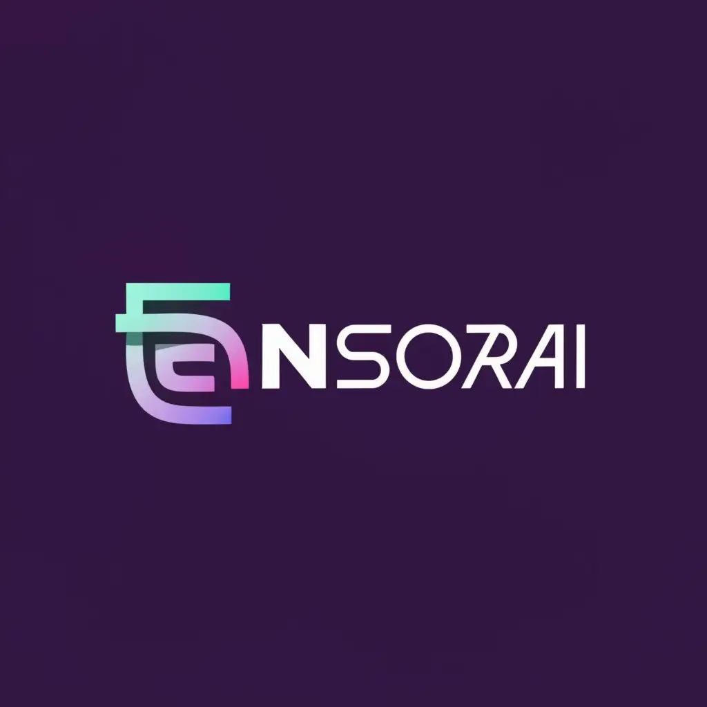 a logo design,with the text "TensorAI", main symbol:T,Moderate,be used in Internet industry,clear background