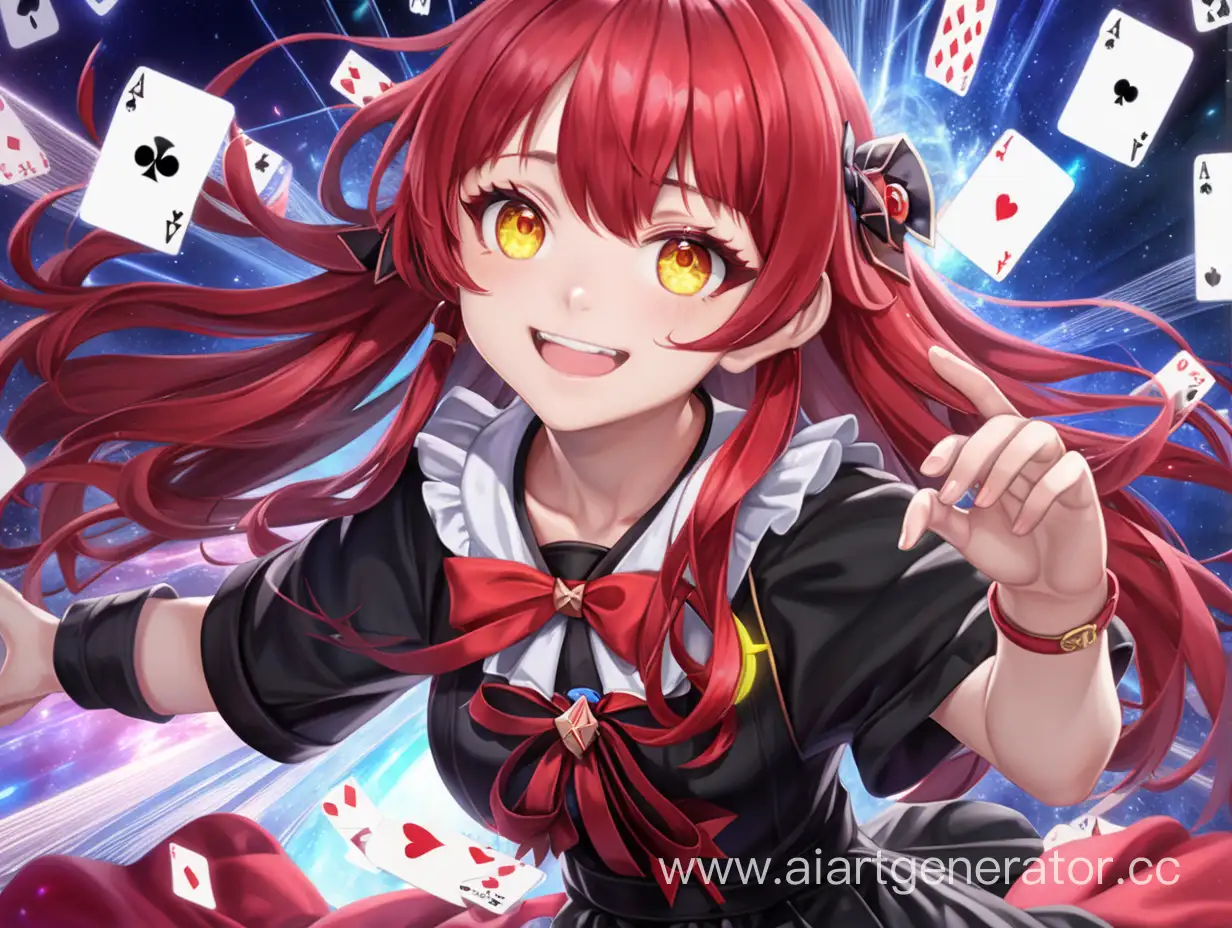 Honkai-Star-RailInspired-Teen-with-Red-Hair-and-Magical-Powers