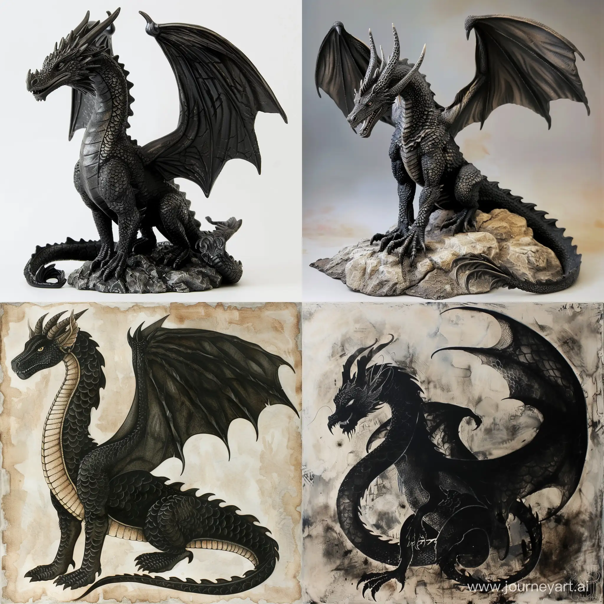 Majestic-Black-Dragon-in-a-Vibrant-Fantasy-World