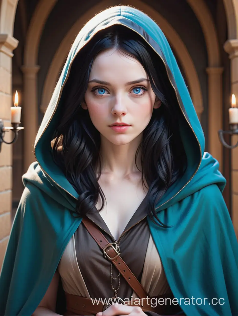 Young-Woman-in-a-Mysterious-Thiefs-Cloak-with-Dark-Hair-and-Blue-Eyes