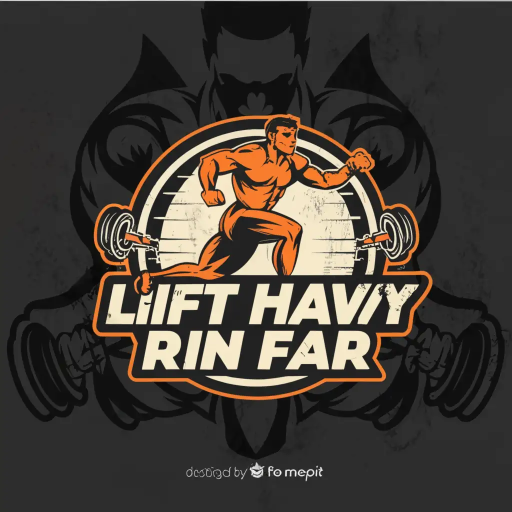 LOGO-Design-For-Sports-Fitness-Lift-Heavy-Run-Far-with-Muscular-Runner-Symbol