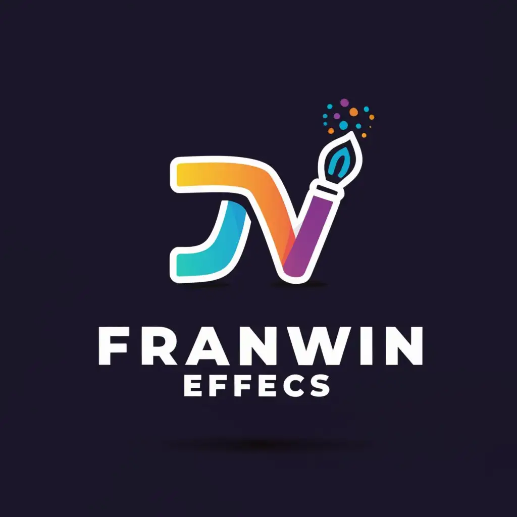LOGO-Design-For-FRANWIN-EFFECTS-Clean-and-Modern-FW-with-a-Brush-Element